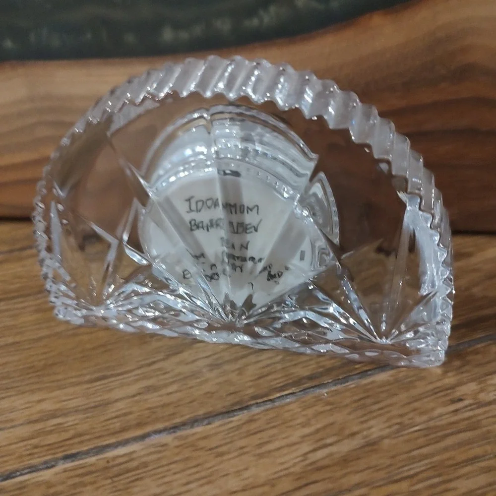 Vintage Staiger Mantle Clock Cut Crystal Germany Parts‎ Only